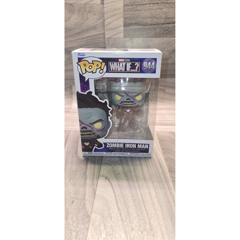 Funko Pop!!! Marvel Studios!! What If? Zombie Iron Man!! Vinyl Figure #944